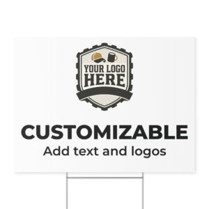 Custom Yard Sign with Stakes 18" x 24"