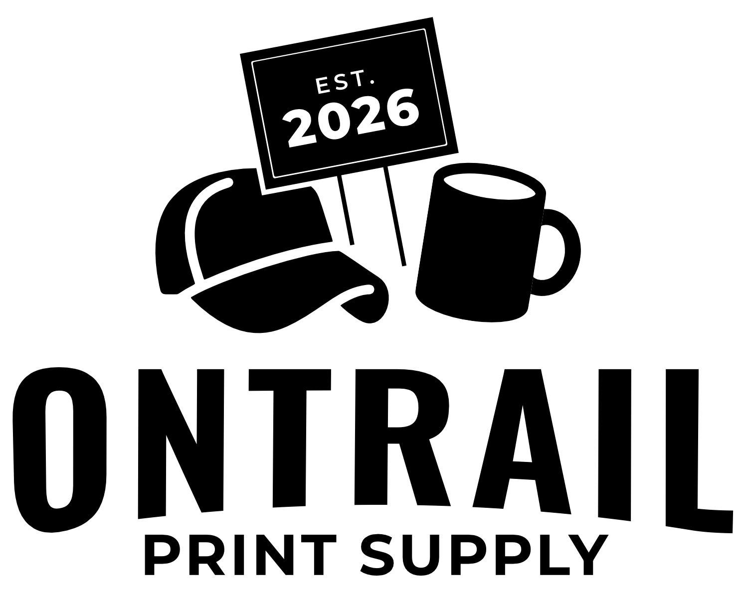 OnTrail Print Supply Logo White